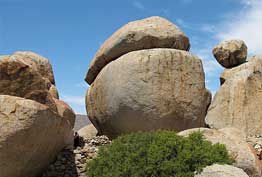 Scenic View of Letterklip in Namaqualand View of the Letterklip rocks and stone walls in the Kamiesberg area