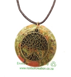 [ROC-PEN] Unakite Tree Pendant