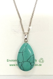 [ROC-PEN] Turquoise Teardrop Necklace